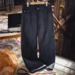 Maden Vintage 15.6oz Selvedge Raw Denim Jeans Heavyweight Blue Loose - Image 6