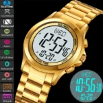 Skmei Mens Led Chronograph Bracelet Watches Luxury Stainless Steel Band 30M