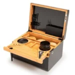 Handmade Bamboo Storage Box with Lock-Movable Tray Candy Tea Cigarettes Cut Tobacco - Image 5