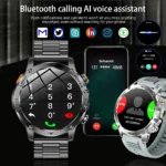 2025 Men 1.7-inch AMOLED Screen Smart Watch 1000mAh Battery Heart - Image 3