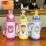 X&W Toy Story Kids Thermos Cup 316 Stainless Steel Dual-Drink Straw Cup 3D