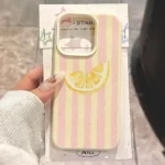 Fresh Lemon Striped Phone Case For iPhone 17 16 15 14 13 12 11 Pro Max For iPhone - Image 5