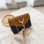 New Sequin Small Square Handbag Mini Handbag Fashion Shiny Embroidery Shoulder - Image 2