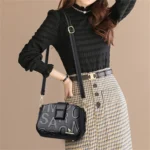Fashion Women's Square Buckle Crossbody Bag Casual Shoulder Crossbody Bags - Image 2