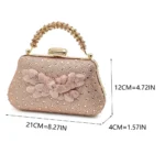 2024 Nigerian Style Rhinestone Medium Heeled Sandals for Women Fashion Wedding - Image 2