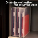 Organized Plastic Document Organizer Square Shape Clear A4 Organizing - Image 2