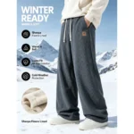 Men's Winter Sports Pants Corduroy Men's Straight Sweatpants Thickened And Warm