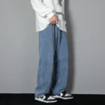 2026 New Korean Men's Casual Long Jeans Classic Man Straight Denim - Image 3