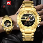 NAVIFORCE Top Luxury Original Sports Wrist Watch For Men Quartz Steel