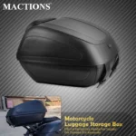 Motorcycle Trunk Bag Rear Luggage Storage Tool Box Tail Travel Case