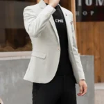 2025 Slim Fit Fashion Suits M-4XL High-Quality British Casual Solid Color  Men All Fit - Image 2