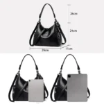 The New Style Bag Leather Luxury Handbags Women Bag Designer Solid Color Women Shoulder - Image 4