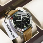 POEDAGAR Fashion Luxury Men Wristwatch Waterproof Luminous Chronograph - Image 2