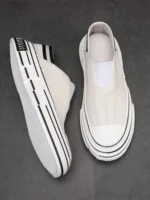 New Spring Summer Mens Casual Shoes Comfortable Breathable Slip-On Genuine - Image 4