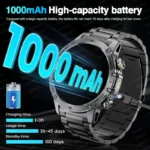 2025 Men 1.7-inch AMOLED Screen Smart Watch 1000mAh Battery Heart - Image 2