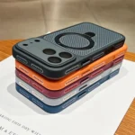 Heat Dissipation Cooling Mesh Hole Case for iPhone 17 16 15 14 Plus 13 12 Pro Max