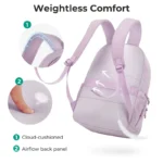 BAGSMART School Backpacks for Girl Quilted Casual Daypack Water-Resistant - Image 4