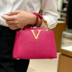 Famous Designer Shoulder Bag For Ladies, High-Quality Leather With Decorative