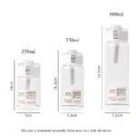 Portable Transparent Kawaii Water Bottle Sports Water Cup Plastic Handy Cup - Image 2