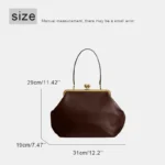 Spring Collection Large Capacity Frame Kisslock Bag For Women Luxury Designer Handbag - Image 2