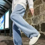 New Streetwear Loose Jeans Men Korean Style Fashion Loose Straight Wide Leg - Image 5