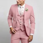 3 Pieces Male Suits Green Elegant Wedding Suits For Men Formal Best Men Blazer Slim Fit - Image 4