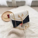 New Sequin Small Square Handbag Mini Handbag Fashion Shiny Embroidery Shoulder - Image 5
