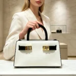 Vintage Designer Diaper Bag Women Fashion Handbag Leather Crossbody - Image 2