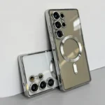 Luxury Magnetic Plating Clear Case For Samsung Galaxy S26 S25 S24 S 26 Ultra Plus - Image 2