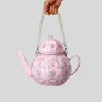 Pearl Chain Teapot Crossbody Bag for Women Shoulder Bags Purse and Handbags Luxury - Image 2