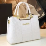 Genuine Leather Women Handbag 2023 New Fashion Brand Crocodile Pattern Lady Portable