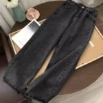 Y2K Retro Straight Leg Jeans Spring and Autumn Styles High Street Wide Leg Pants