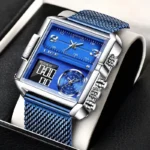 LIGE Fashion Casual Electronic Man Watch Dual Digital Display Men's Watches - Image 2