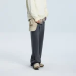 Metersbonwe Men's Fleece Lined Sweatpants Straight Leg Casual Pants Knit - Image 2