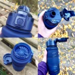 1000ML Water Bottles Protein Shaker Large Capacity Portable Plastic - Image 4