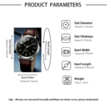 5pc fashionable quartz watch and versatile accessory set for daily - Image 4