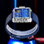LIGE Fashion Casual Electronic Man Watch Dual Digital Display Men's Watches
