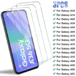 3PCS Tempered Glass for Samsung Galaxy A16 A36 A56 A06S A26 Screen Protector