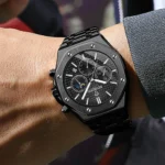 BINBOND Luxury Quartz Wristwatches Luminous Waterproof Auto Date - Image 4