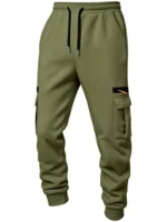 2026 Men's Joggers Pants Loose Drawstring Long Pants Men Zipper Multi-pocket - Image 5