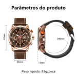OPK 6083 Men's Quartz Watch Leathar Strap Luxury Luminous 30m - Image 6