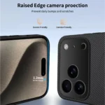 Luxury Ultra Thin Carbon Fbier Magnetic Leather Case for iPhone 18 17 16 15 14 13 - Image 3