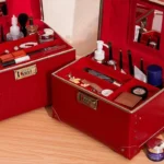 10 Inch Retro Ins Wind Girl Makeup Box Portable Travel Organizer Boxes - Image 4