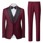 Multi-colors Men's Handsome Suits 3 Pieces Banquet Party Wear Classic - Image 4