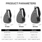 Mixi Men One Shoulder Backpack Women Sling Bag Crossbody USB Boys Cycling - Image 6
