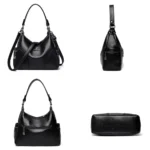 The New Style Bag Leather Luxury Handbags Women Bag Designer Solid Color Women Shoulder - Image 5
