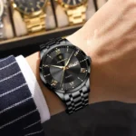 POEDAGAR Luxury Male Clock Waterproof Luminous Week Date Men's Watch - Image 5
