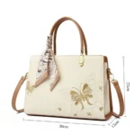 Genuine Brand Women Bags Luxury PU Leather Embroidery Shoulder Bags Crossbody - Image 5