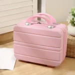 New Plastic Travel Makeup Case Zipper Closure Portable Handle Cosmetic