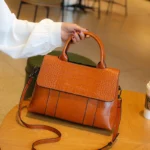 Women's Cow Real Leather Crossbody Bag Female Cowhide Designer Luxury Shoulder